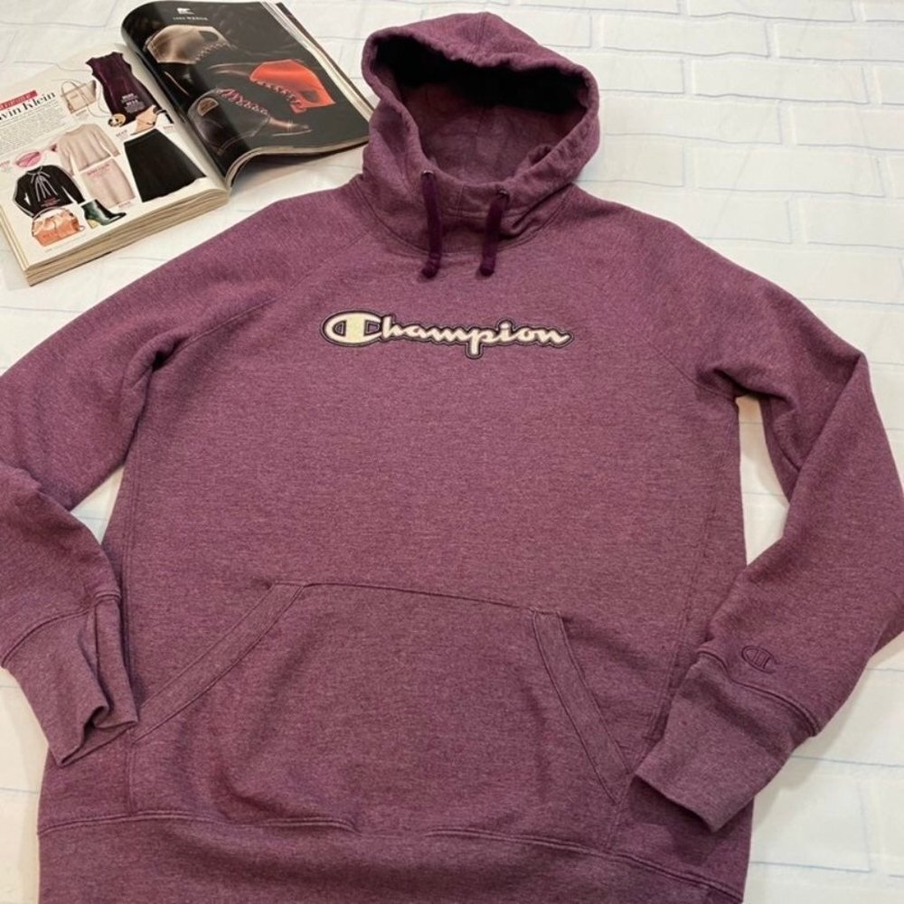 Champion Women's Hoodie Sweater Pullover‎ Purple - Picture 2 of 10